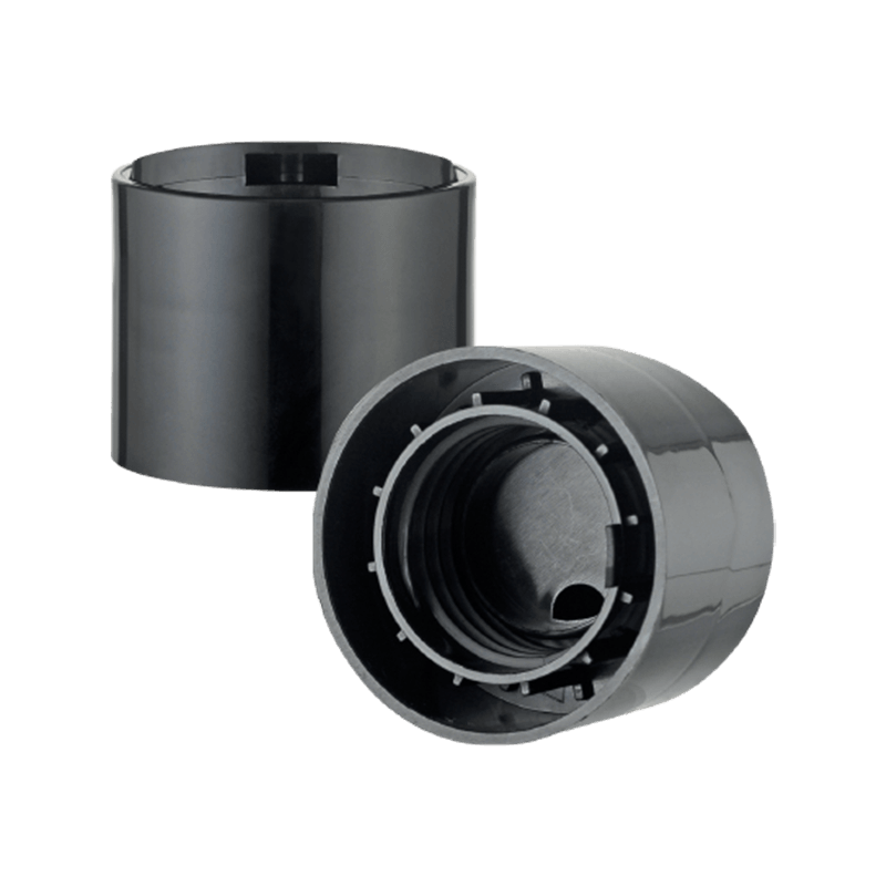 درپوش دیسکی مشکی pp پلاستیکی برای مواد شوینده